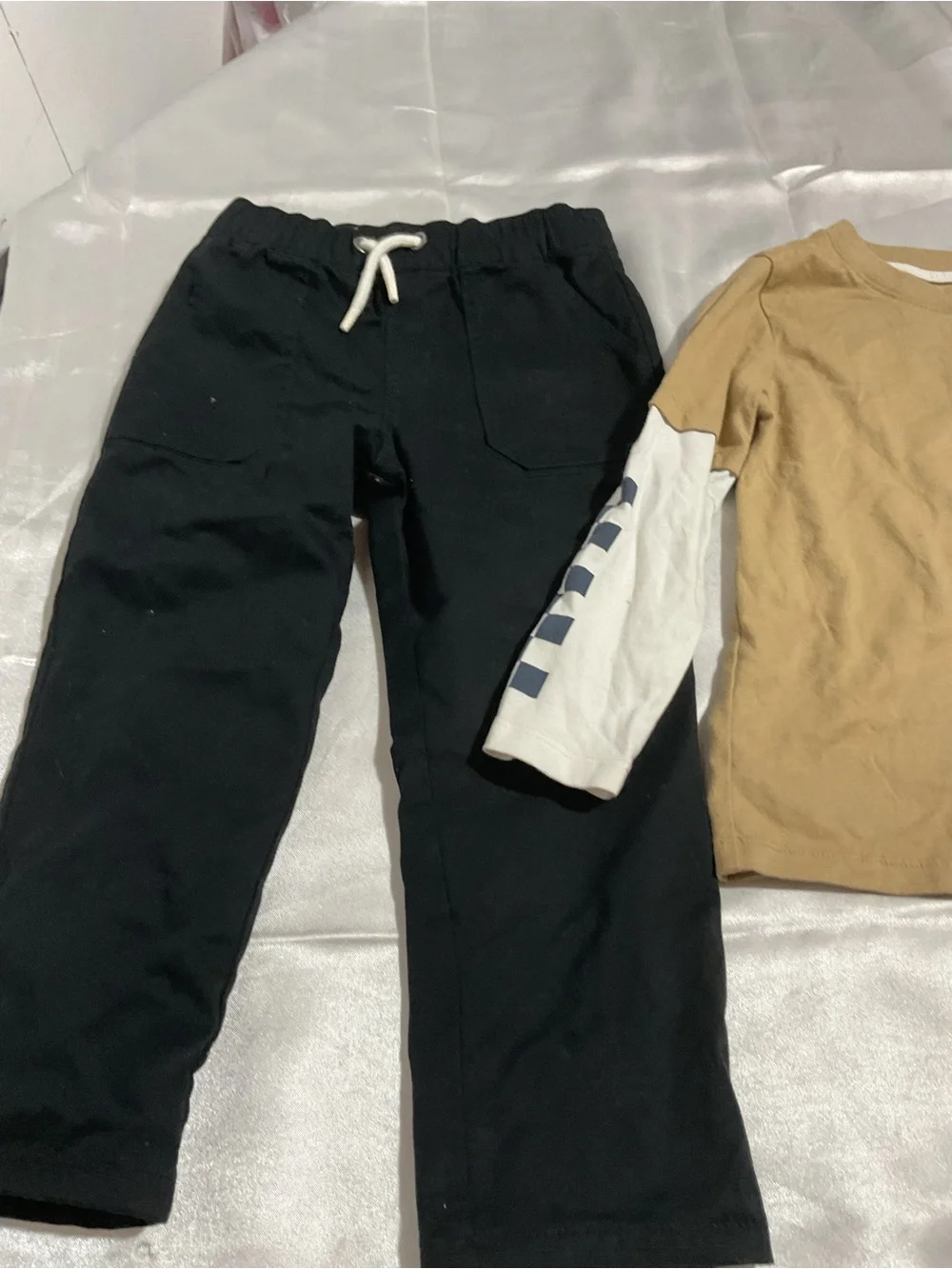 Kids Black Drawstring Pants - Comfortable Everyday Bottoms